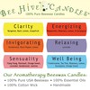 Bee Hive Candles 100% Pure Beeswax Aromatherapy Pillar Candle (2"
