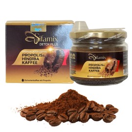Premium Natürlicher Kaffee | 60% Löslicher Kaffee, 39,5% Chicorée, 0,5% Propolis | Ohne Zusatzstoffe | Aromatisch & Bekömmlich | Sanfte Röstung & Milde Süße