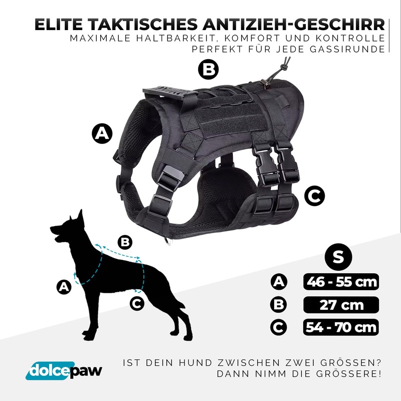 DOLCEPAW Dog Harness for Medium Dogs, Dog Harness, No Pull,