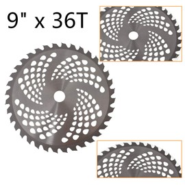 WFLNHB 2-Pack 9 x 36T Carbide Tip Brush Cutter Trimmer Weed Eater Blade