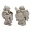 Buddha Statue Resin Mini 8cm Maitreya Laughing Buddha Figurine for