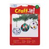 Baker Ross EX2323 Clear Christmas Tree Hanging Baubles Creative Arts