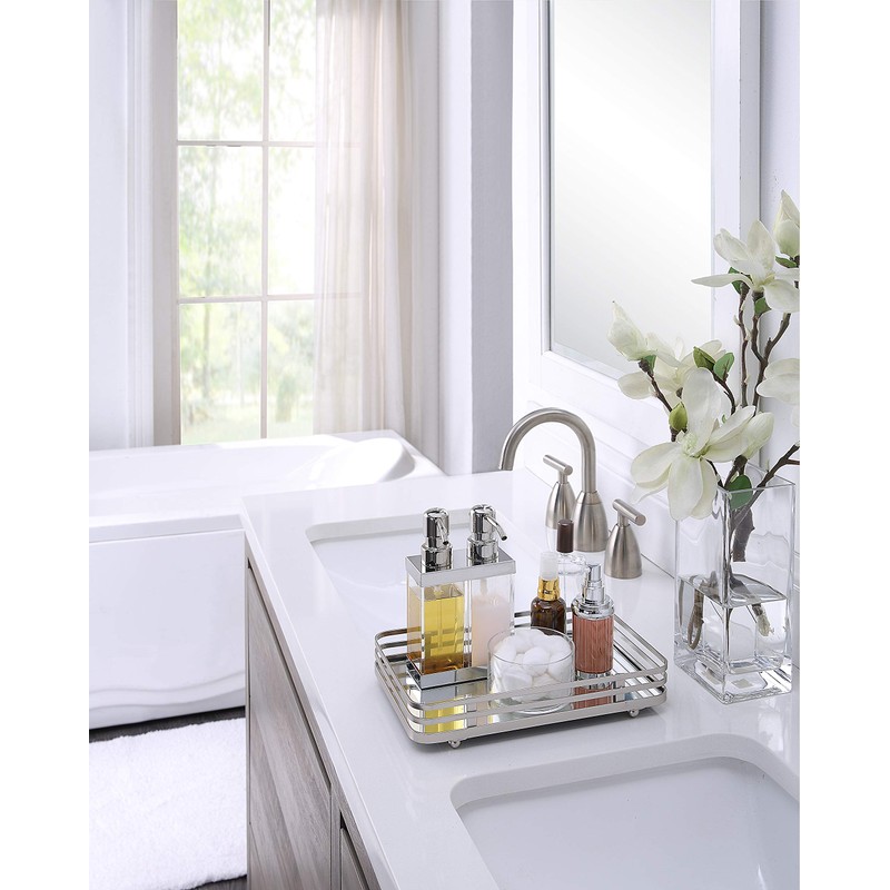 SunnyPoint Classic Decorative Vanity Perfume Dresser Jewelry Organizer Makeup Mirror