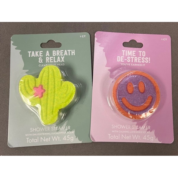 Unbranded Shower Steamer Lavender Eucalyptus Bath Bombs Set of 2