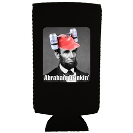 Abraham Drinkin Slim Can Coolie (Black)
