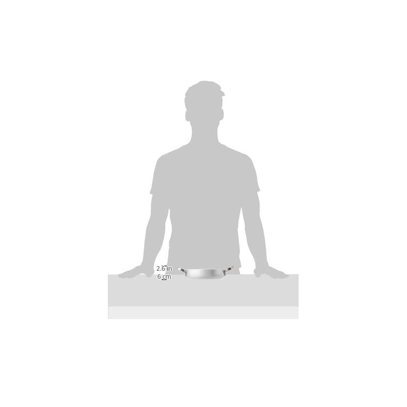 Agnelli Aluminiumpfanne mit Edelstahlgriffen 18 cm