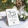 HYKDFMNCJ Wedding Engagement Wooden Stand,Wedding Welcome Wooden Sign Stand 5x7
