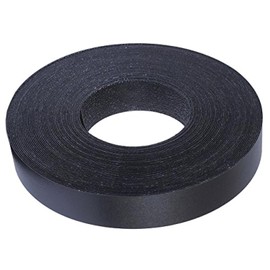 Edge Supply Black Melamine 3/4 inch X 25 ft roll of Black Edge Banding – Pre-glued Flexible Edging – Easy Application Iron-On Edging for Cabinet Repairs, Furniture Restoration