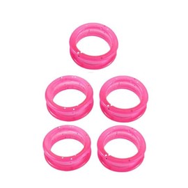5Pcs Pink Silicone Scissors Finger Rings Grips Grooming Shear Thumb Inserts Finger Protector Ring for Barber Hair Cutting Scissors Pet Shears,Grooming ，Scissors Silicone sase