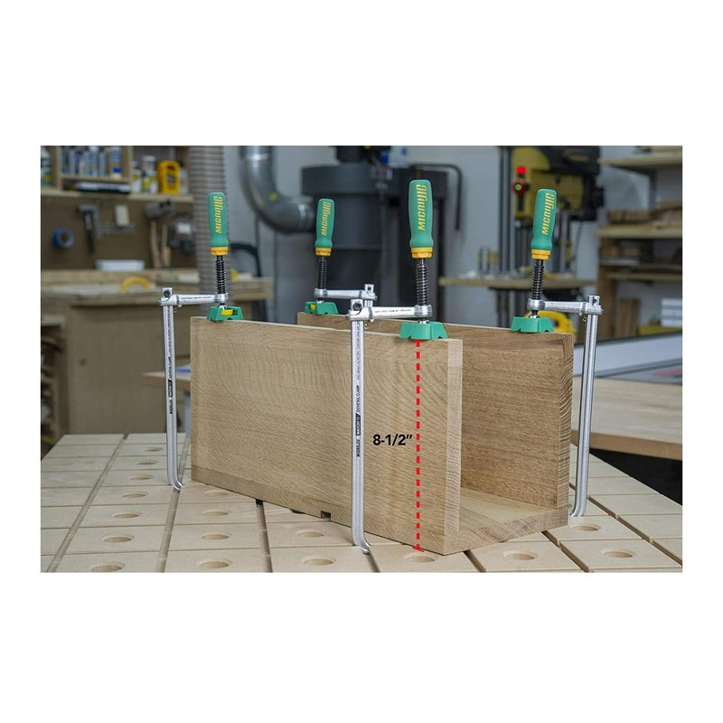 MICROJIG Matchfit DVC-850AP 2-In1, Track And In-Line Dovetail Clamp, 2-Pack,