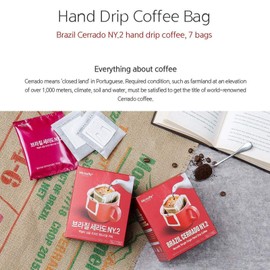 Mcnulty Hand Drip Roasted Bean 8g 7 Bags Coffee Mix Sticks (Brazil Cerrado)