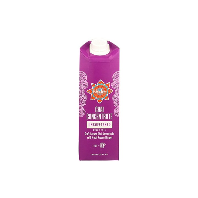 Bhakti Chai, Original Fresh Chai, Unsweetened Concentrate, 32 oz