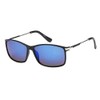 Solei Shades Lightweight Square Sunglasses - Matte Black and Silver