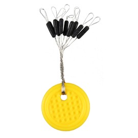 FTM Trout Cylinder Stoppers Size S - 10 Rubber Stoppers for Trout Fishing Rubber Stopper Knot Protector Stopper