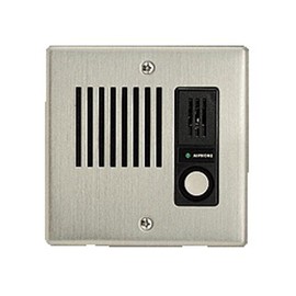 IE-JA Stainless Steel Series Intercom Interphone, Embedded Type, Entrance, Child Device, Rainproof, IPX3 Equivalent, Gray