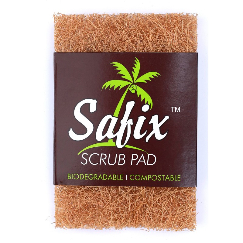 Safix Coconut Fibre Scrub Pad, Large, 0.335 milliliters