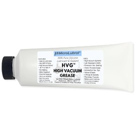 MicroLubrol High Vacuum Grease Pure Silicone Lubricant & Sealant, Laboratory, Valves, Gaskets, O-Rings, 4 oz., 114g, Compare to Dow HVG 976V
