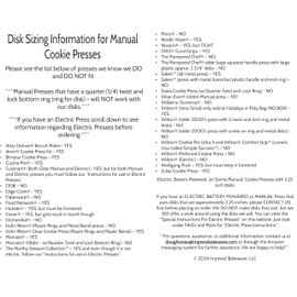 Press Pals Two 8 Disk Set for Cookie Presses