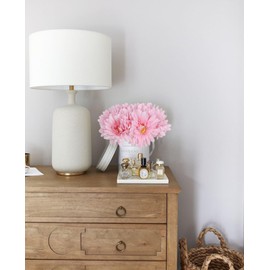 IPOPU 2 Bouquets Pink Artificial Daisy Flowers 10PCS Real Touch Flowers Gerbera Daisy Artificial Flowers with Stems for Wedding Party Home Decoration(Pink)