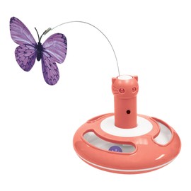 Caitec Presents Nala Cat Motorized Butterfly Teazer Spinner - Interactive Cat Toy - Tunnel Ball