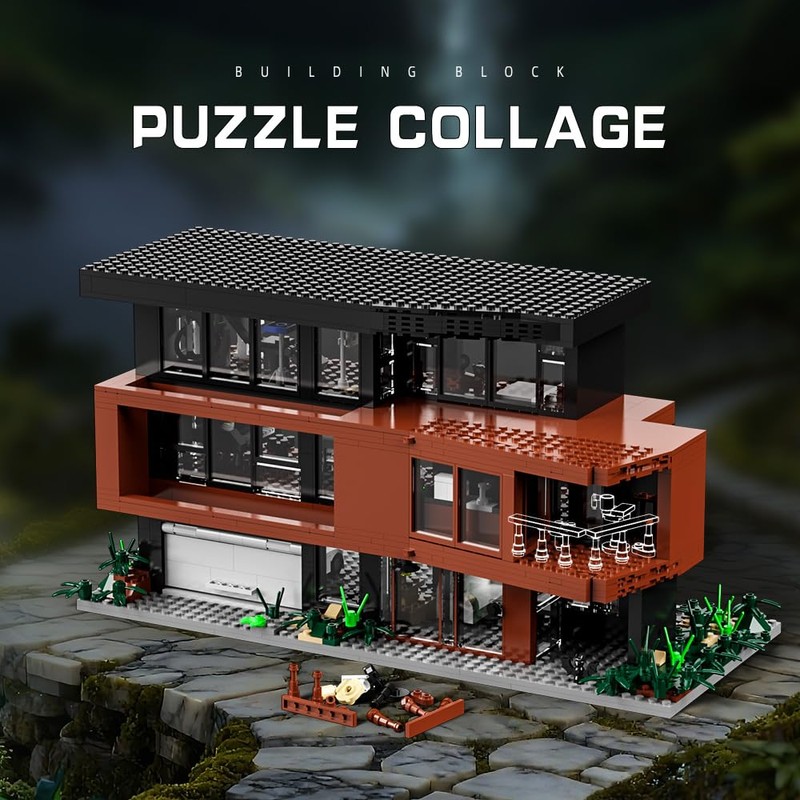 NETEHU Romance Films Fans Architecture Blocks，House Building Set House Present