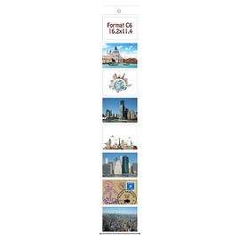 trendfinding Photo Picture Card Holder Photo Bag Photo Wall Photo Holder Card Holder (1 x 8 Photos Landscape Format C6 11.4 x 16.2)