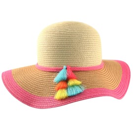 Addie & Tate Girls Woven Floppy Hats, One Size