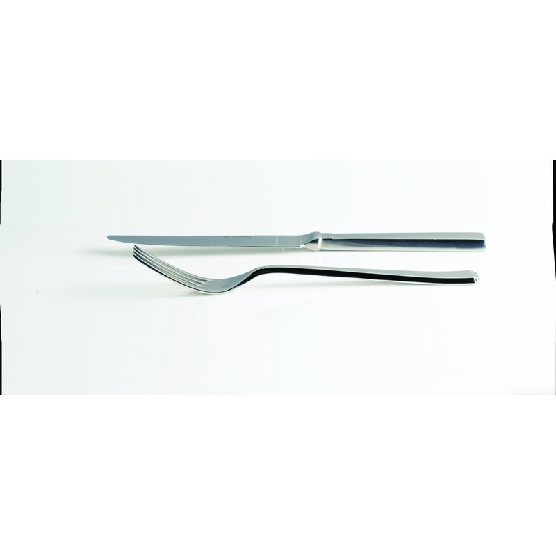 Fortessa Scalini 18/10 Stainless Steel Flatware, 5 Piece Place Setting