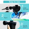Inscool Portable Electric Air Pump with 3 Nozzles for Inflatables