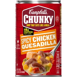 Campbell's Chunky Spicy Chicken Quesadilla Soup, 18.8 oz. Can