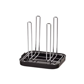 Pearl Metal HB-1145 Simple Storage Plastic Bottle Glass Stand, Black