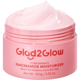 crema facial hidratante e iluminadora con 5% Niacinamide, gel cream con granada para tono desigual y Allantoin para piel sensible, 100 g