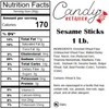 Candy Retailer Sesame Sticks 1 Lb