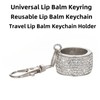 Lip Balm Holder Keychian Bling Crystal Lip Gloss Key Chain