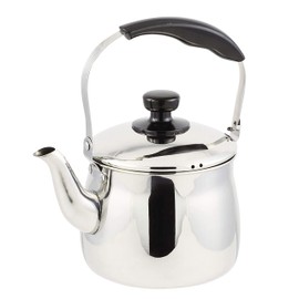 Pearl Metal Eric II HB-4041 Kettle, Silver, 0.3 gal (1.6 L) Stainless Steel Wide Mouth