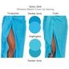 SHU-SHI - Women's Beach Sarong/Pareo - Wear Over Swimsuits, turquoise