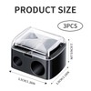 3 Pcs Lip and Eye Liner Pencil Sharpener, Make up