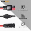 Surieen Anderson Solar Plug to 50A Connector Cable, 10AWG Plug