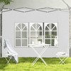 Outsunny Gazebo Side Panels with Window for 3x3(m) or 3x4m