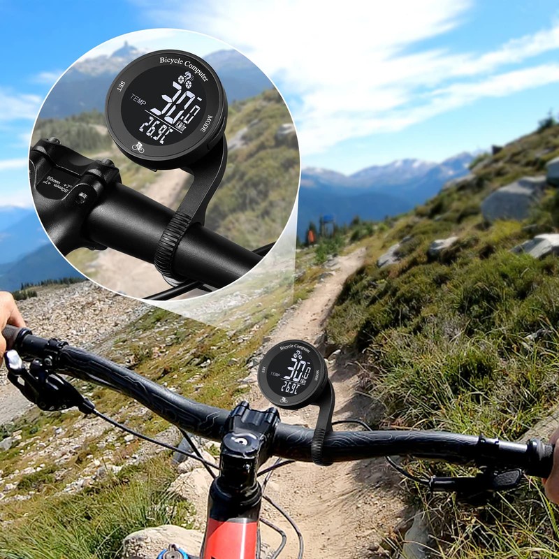 Bicycle Computer Wireless Bicycle Computer Waterproof Bicycle Odometer Multifunction LCD
