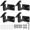 RealPlus Swivel Handrail Brackets 4 Pack Heavy Duty Adjustable Square