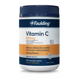 Faulding Remedies Vitamin C 500mg 500 Chewable Tablets