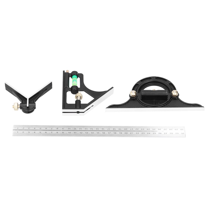 Combination Square Aluminum Alloy Stainless Steel Measuring Tool for Angle