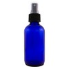 4 fl oz Cobalt Blue Glass Bottle with Black Spray