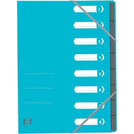Oxford - Oxford Trieur Top File+, A4, 8 compartiments, blue clair