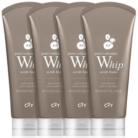 (C2Y)C2Y Aqua Whip Volcanic Pore Green Tea Cleansing Foam 120ml / (C2Y)C2Y 아쿠아휩 화산송이 모공 그린티 클렌징폼 120mlX4개 묶음 세트 {CY2} 화산송이 120ml 4개