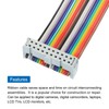 MECCANIXITY 1 Pcs 20 Pin Flat Rainbow Ribbon Cable FC/FC