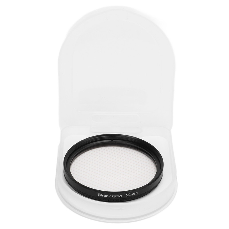Gold Streak Anamorphic Effect Filter UHD Optical Glass Waterproof Scratch
