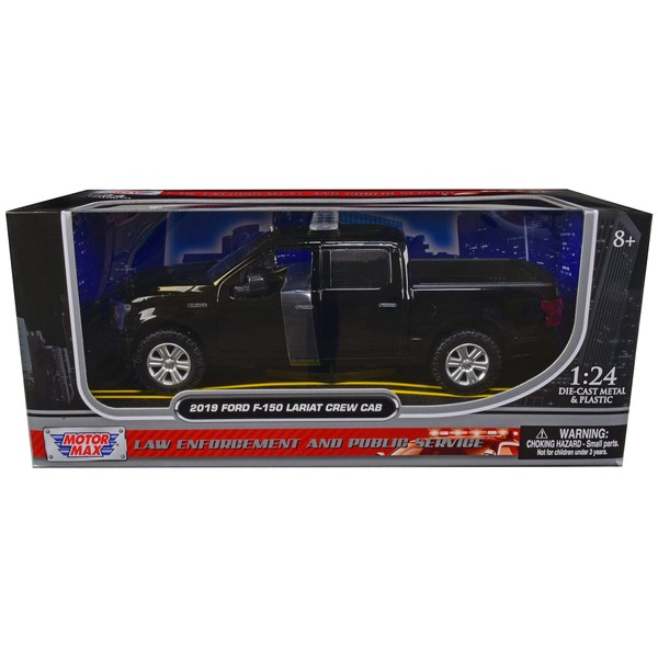2019 Lariat Crew Cab Pickup Truck Unmarked Plain Black Law