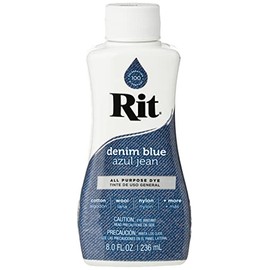 Rit All Purpose Liquid Dye 236 ml - Denim Blue,RITLD